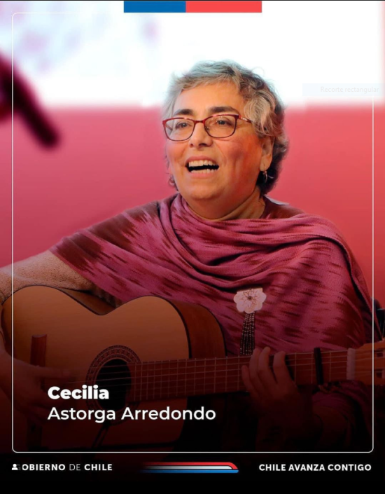 Imagen de la Payadora, poeta y cantora Cecilia Astorga