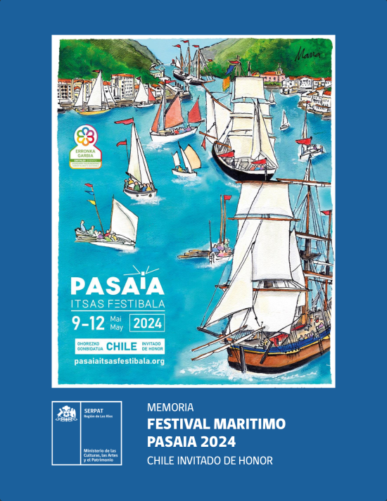 Apoyados por el Servicio Nacional del Patrimonio Cultural, una delegación de la región de Los Lagos viajó al País Vasco, para mostrar en el Pasaia Itsas Festibala particularidades de la cultura chilota y su técnica en la Carpintería de Ribera.